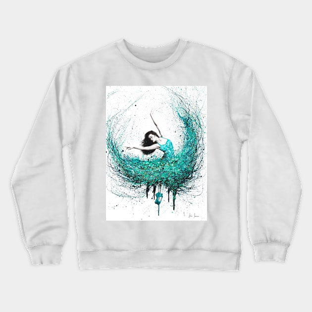 Jade Ballet Crewneck Sweatshirt by AshvinHarrison